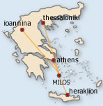 Karte von Milos