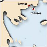 Karte von Thassos
