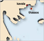 Map of Thassos Island