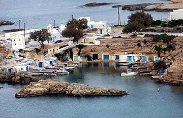 Die Insel Milos, Orte, Siedlungen, Mantrakia