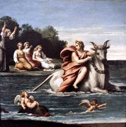 Mythologie de Thassos, Zeus, Europi