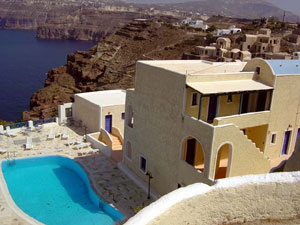 Atlantida Holiday Club Hotel,Akrotiri,Santorini,Thira,Cyclades Islands,Aegean Sea,Volcano,Caldera