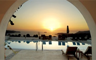 Calderas Lilium Villas, Fira, Santorini, Greek Island, Sunset 