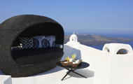 Greece,Greek Islands,Cyclades,Santorini,Fira,Blue Angel Villa