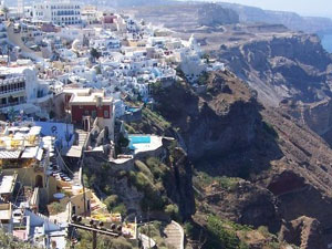 Archaea Elefsina Hotel, Emborio,Santorini,Thira,Cyclades Islands,Aegean Sea,Volcano,Caldera