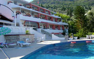 Greece, Ionian Islands, Lefkada, Nidri, Perigiali, Posidonio Hotel, with pool 