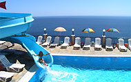 Greece, Ionian Islands, Zakynthos, Agios Nikolaos, Volimes, Hotel Blue Beach Bungalows, with pool