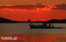 Sunset in Limnos Island