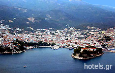 The Town of Skiathos Island