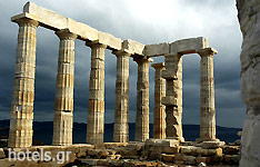 The Ancient Temple of Poseidon, in Sounio