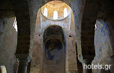 Affresco bizantino nel castello di Mistras