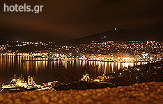 Kavala City at night