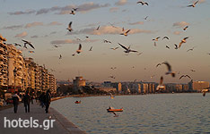 Coucher de soleil à Thessalonique