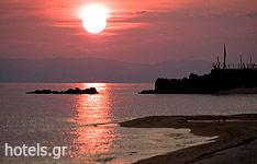 Der Strand von Tristinika, Chalkidiki