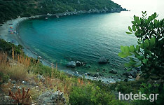 Der Delfinia Strand in Kardamyli