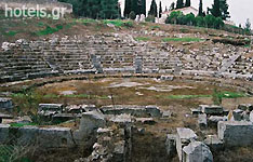 Archäologische Stätten - Das antike Theater - Odeum von Orchomenos