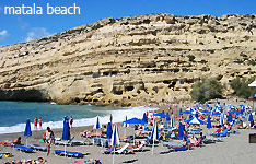 Matala, Kreta, Hotels und Apartments, Griechenland