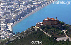 loutraki hotels and apartments Peloponnese greece